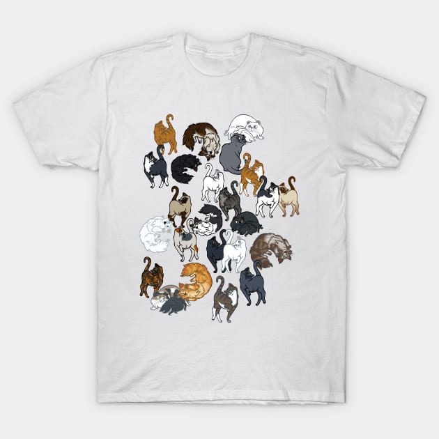 Crazy Cat Person All Over Print T-Shirt by RJKpoyp